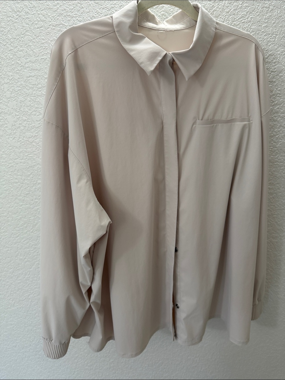 Nike 24.7 PerfectStretch Snap-Down Shirt — Desert Khaki